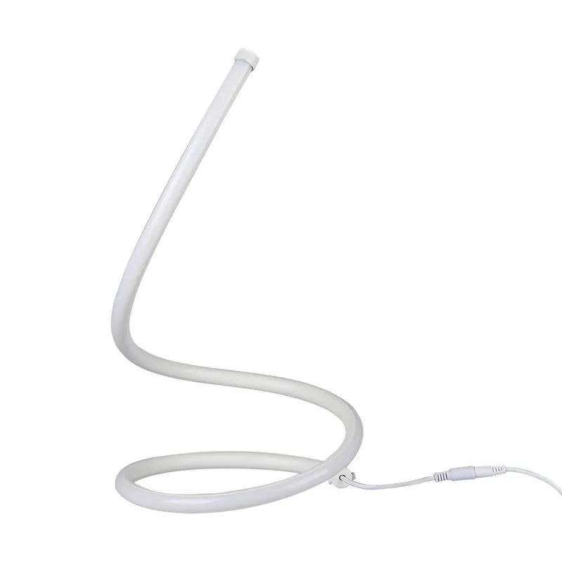 20W LED Настолна Лампа Извита Кабел - Ключ 3000К Бяла