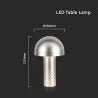 LED Настолна Лампа 1800mAh Батерия 150x250 3 в 1 Шампанско Тяло
