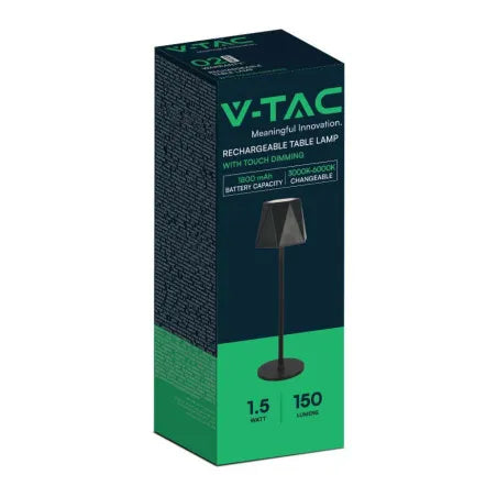 1.5W LED Настолна Лампа Черна/Бяла 3in1