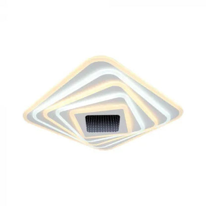 150W LED Осветител За Таван (50*50*7CM) CCT: 3000K+6000K Димираща + Дистанционно