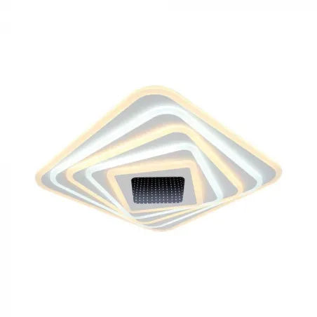 150W LED Осветител За Таван (50*50*7CM) CCT: 3000K+6000K Димираща + Дистанционно