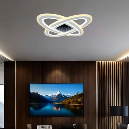 130W LED Осветител За Таван (62*62*5CM) CCT: 3000K+6000K Димираща + Дистанционно