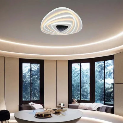 120W LED Осветител За Таван (51*50*7CM) CCT: 3000K+6000K Димираща + Дистанционно