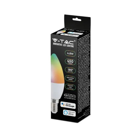 LED Крушка 4.5W E14 Кендъл RGB + WW+CW