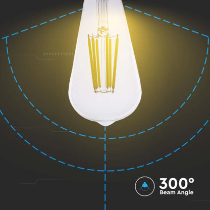 LED Крушка 4W Filament E27 ST64 3000K