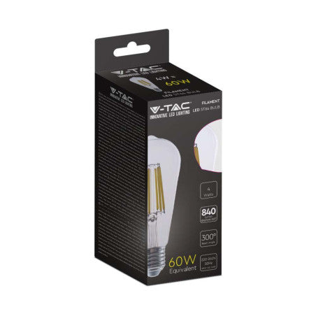 LED Крушка 4W Filament E27 ST64 3000K