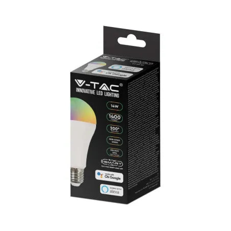 LED Крушка 15W E27 A65 RA80 RGB+WW+CW