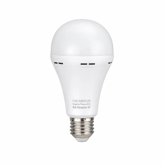 LED Крушка 9W E27 A60 Пластик Аварийна 4000К