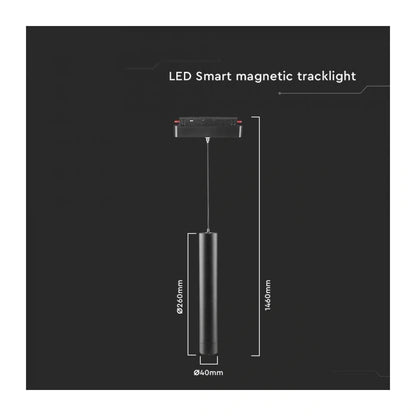 8W МАГНИТЕН РЕЛСОВ SMART ПЕНДЕЛ 3В1 ЧЕРНО