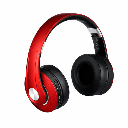 Bluetooth Слушалки Регулируеми 500mAh Червени