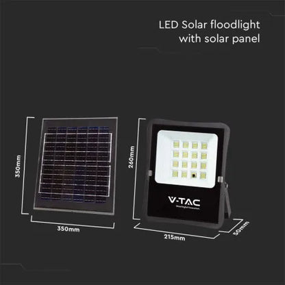 12W LED Соларен Прожектор 4000К