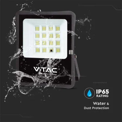 12W LED Соларен Прожектор 6400К