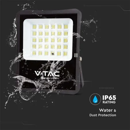 20W LED Соларен Прожектор 6400К