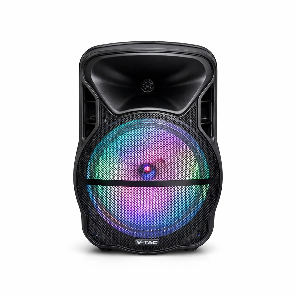 50W Колона С 1 Безжичен + 1 Жичен Микрофон RF Контрол 15inch